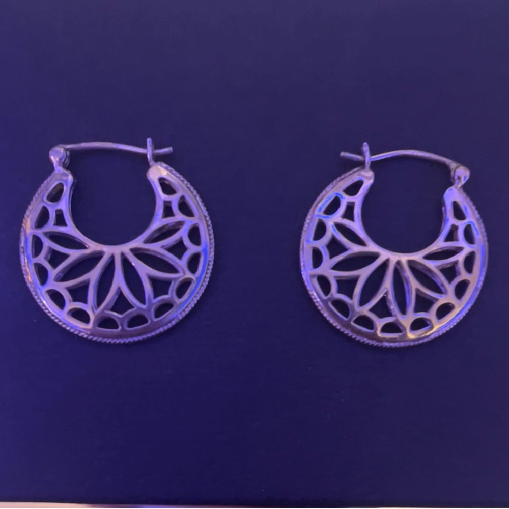 silver hoops